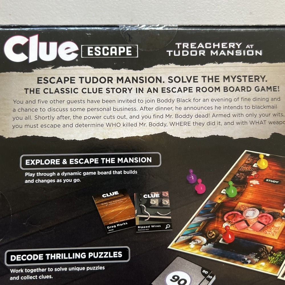 Clue Escape: Treachery at Tudor Mansion Board Game | New & Sealed - Picture 4 of 4
